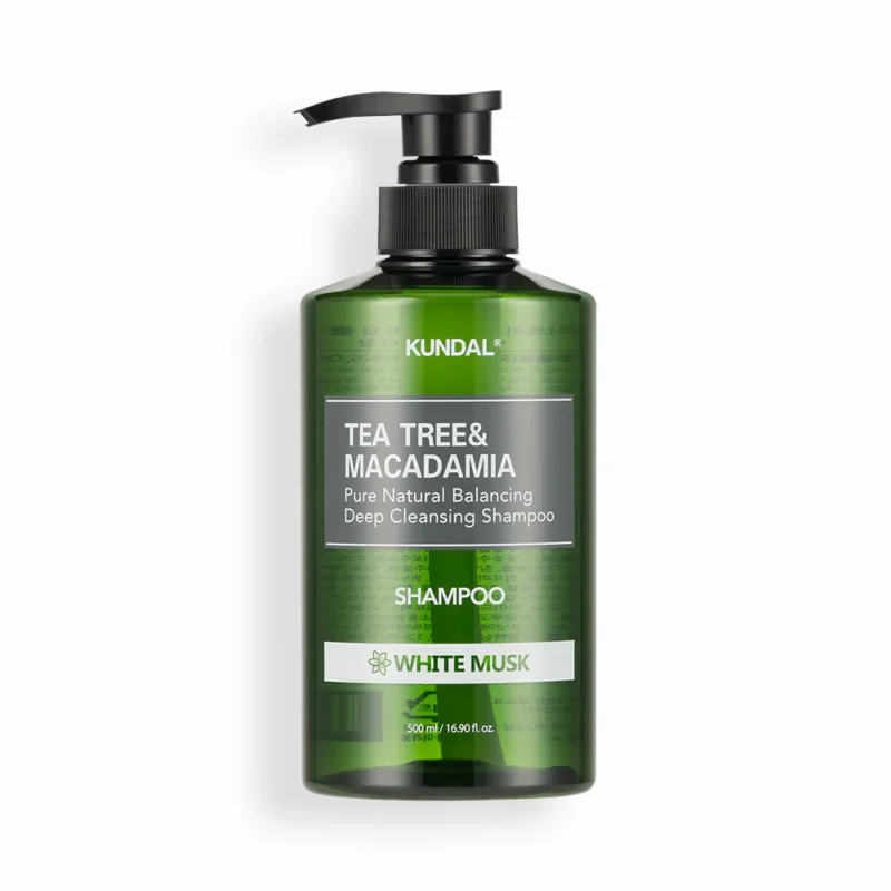 Kundal Tea Tree & Macadamia Deep Cleansing Shampoo – White Musk (500ml)